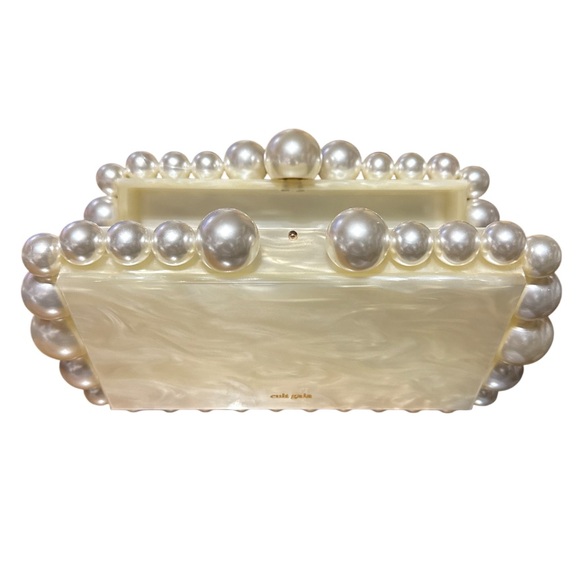 Cult Gaia Eos Pearly Acrylic Clutch Bag - Picture 7 of 10